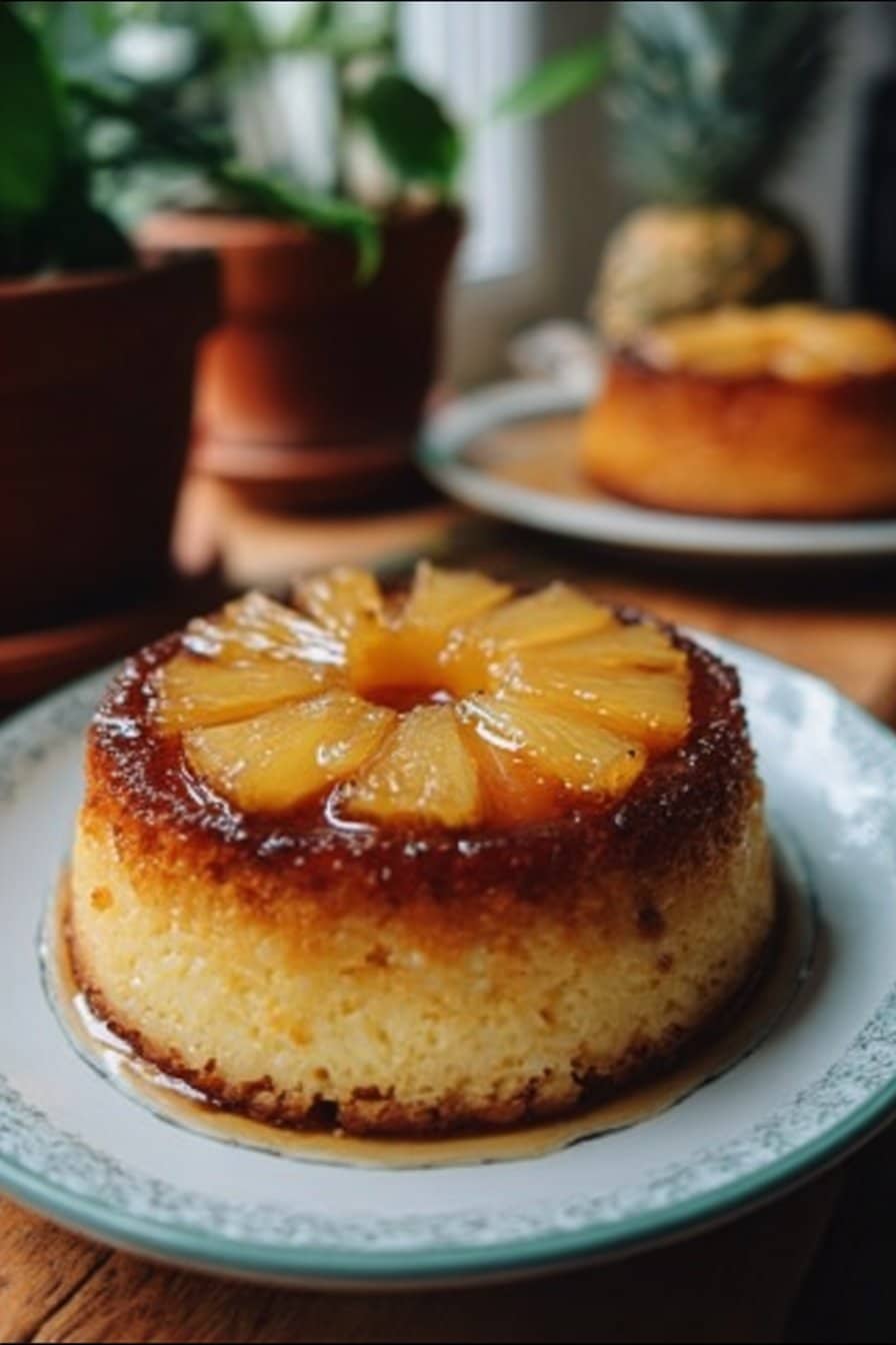 Petits moelleux renversés à l’ananas & mascarpone