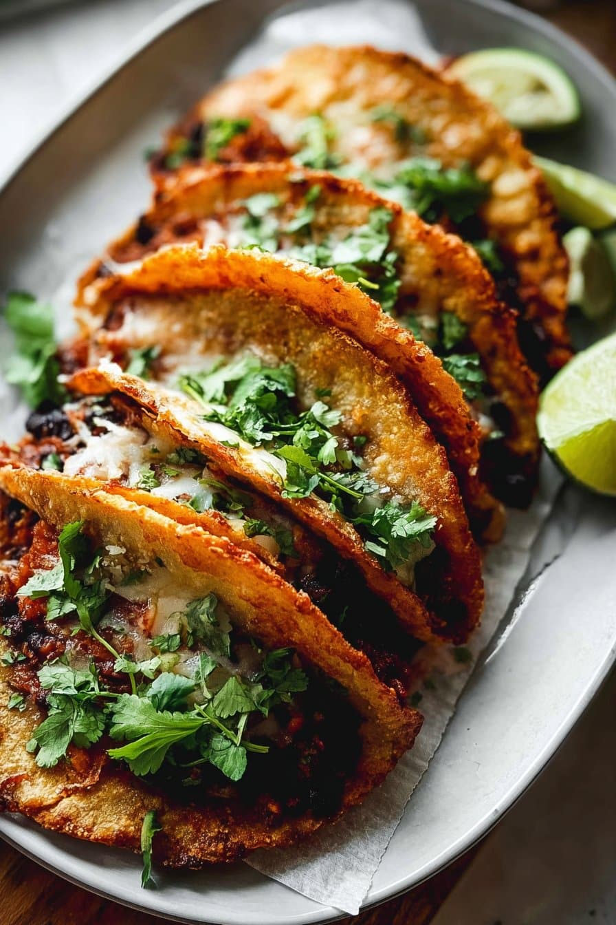 Tacos de Haricots Noirs Croquants