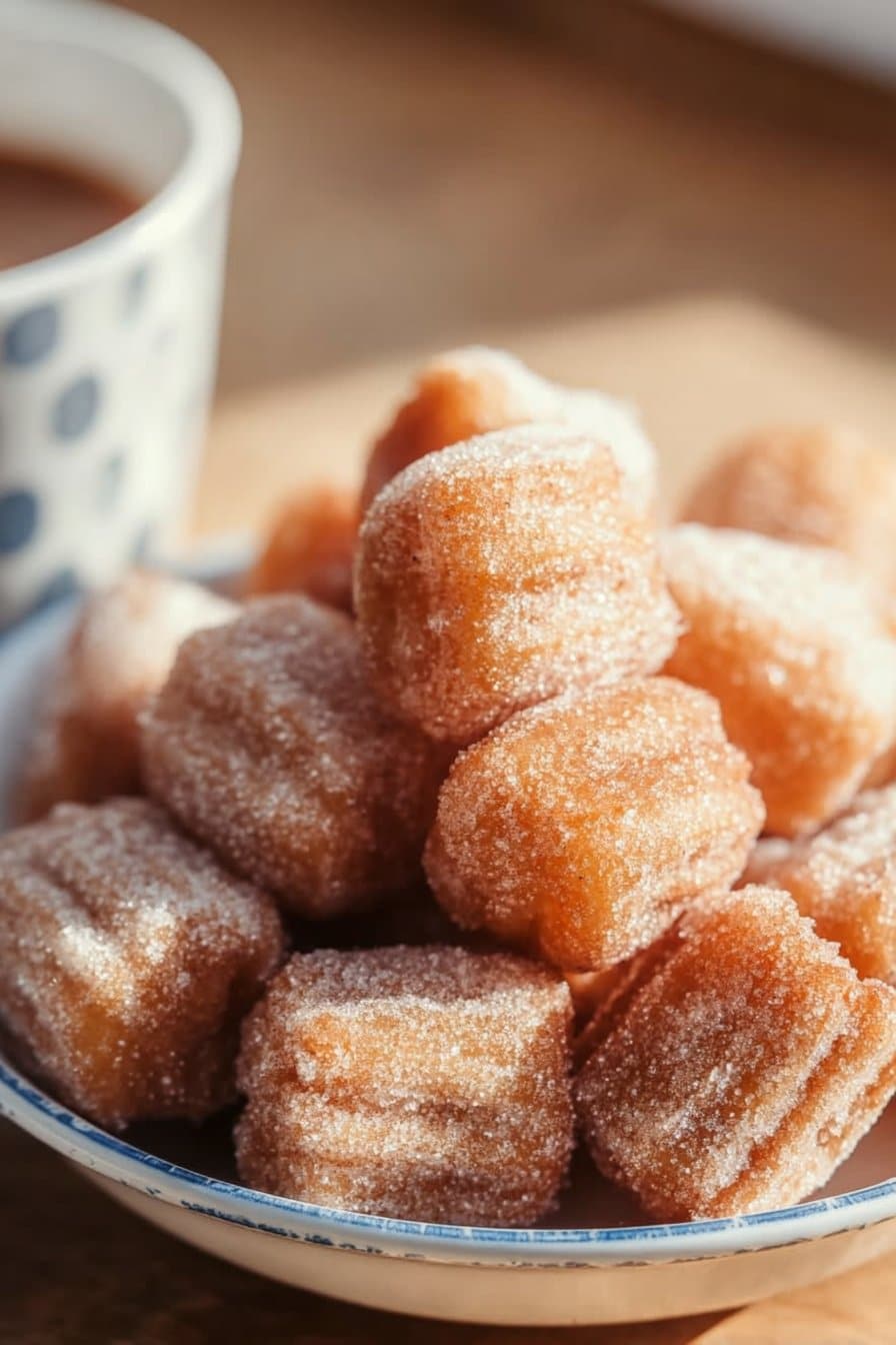 Bouchées de Churros Saines à la Friteuse à Air