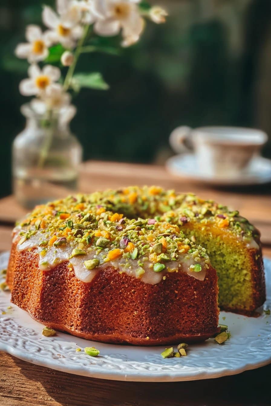 Fondant Pistache et Fleur d'Oranger