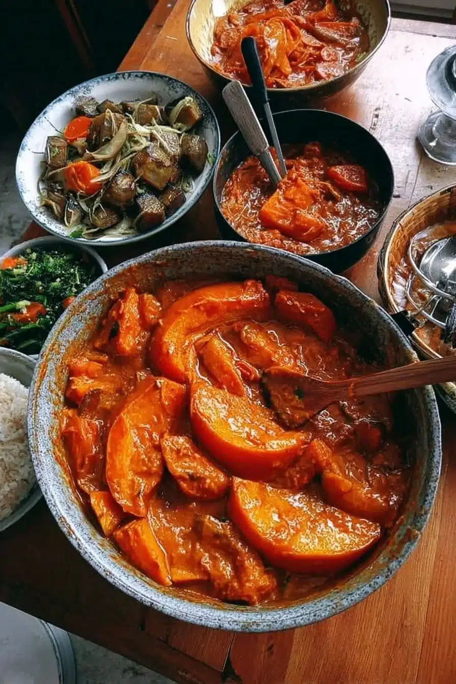Recette de légumes d’hiver façon Mafé avec sauce aux arachides