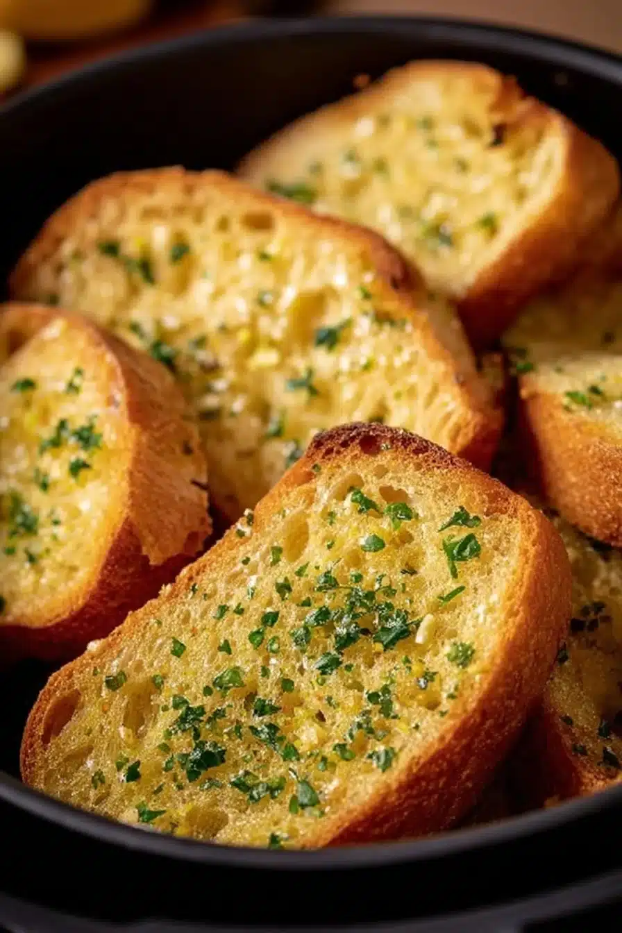 Recette rapide et savoureuse d'ail préparée avec un air fryer