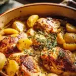 Recette savoureuse de poulet à la Normande avec cidre et crème