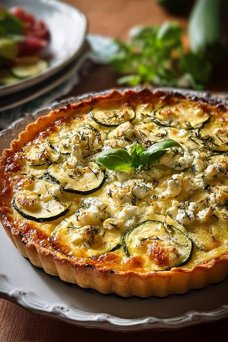 Tarte Courgette Feta