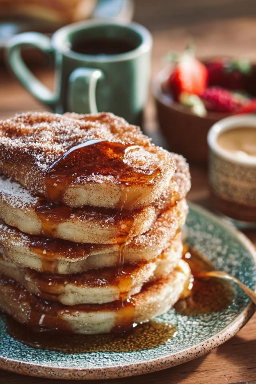 Pancakes inspirés des churros espagnols : un délice pour le petit déjeuner !