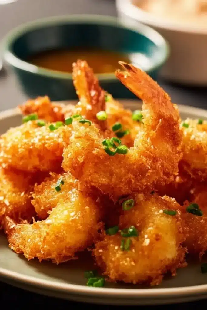 Tempura de crevettes croustillantes cuites à l'Air Fryer