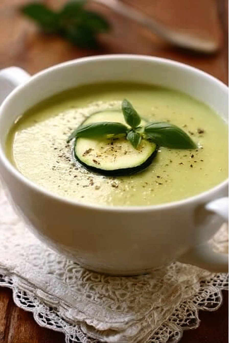 Velouté de courgettes à la Vache qui rit