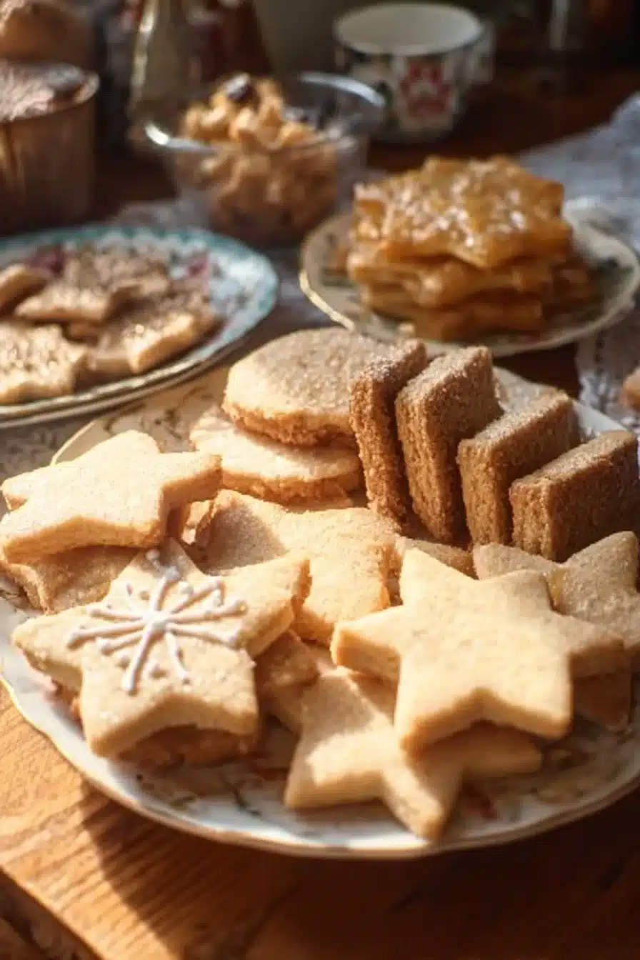 Sablés de Noël traditionnels prêts à être dégustés pendant les fêtes.