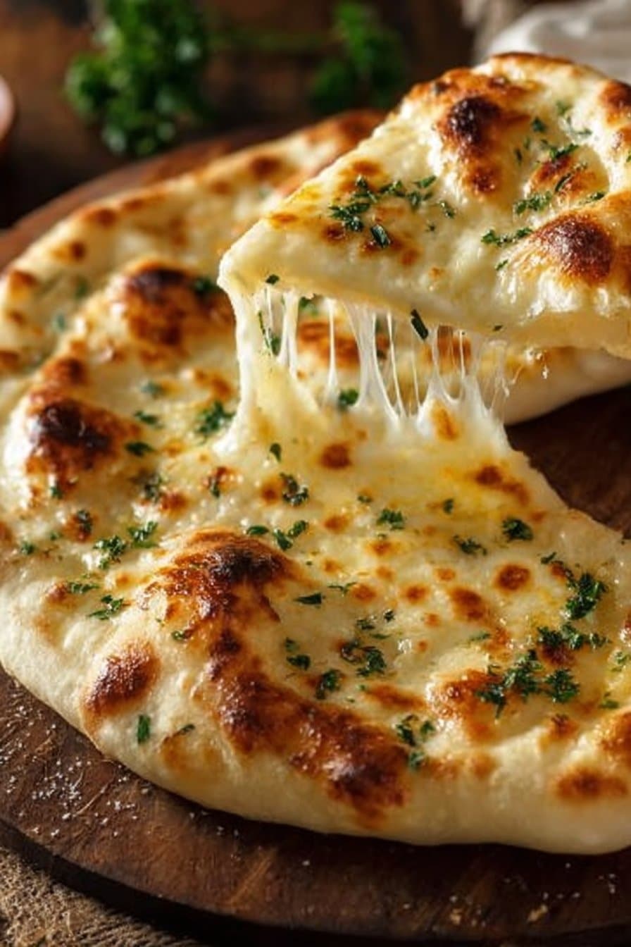 Cheese Naan à la Vache qui Rit
