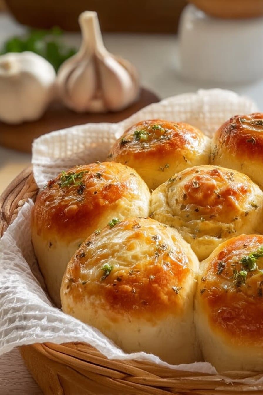 Roulés au fromage beurré à l'ail, tout le monde les adorera !