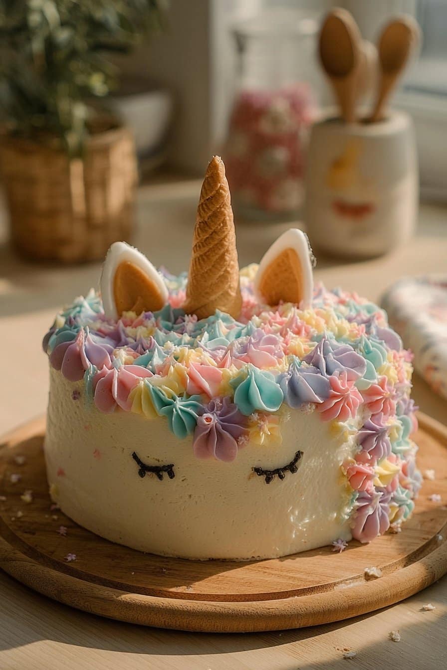 Magical and Easy Unicorn Cake