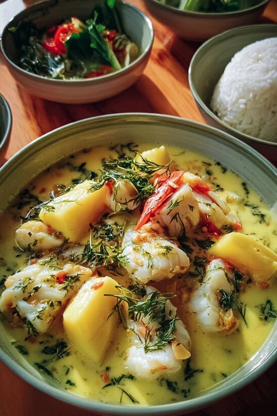 Blanquette de poissons au lait de coco