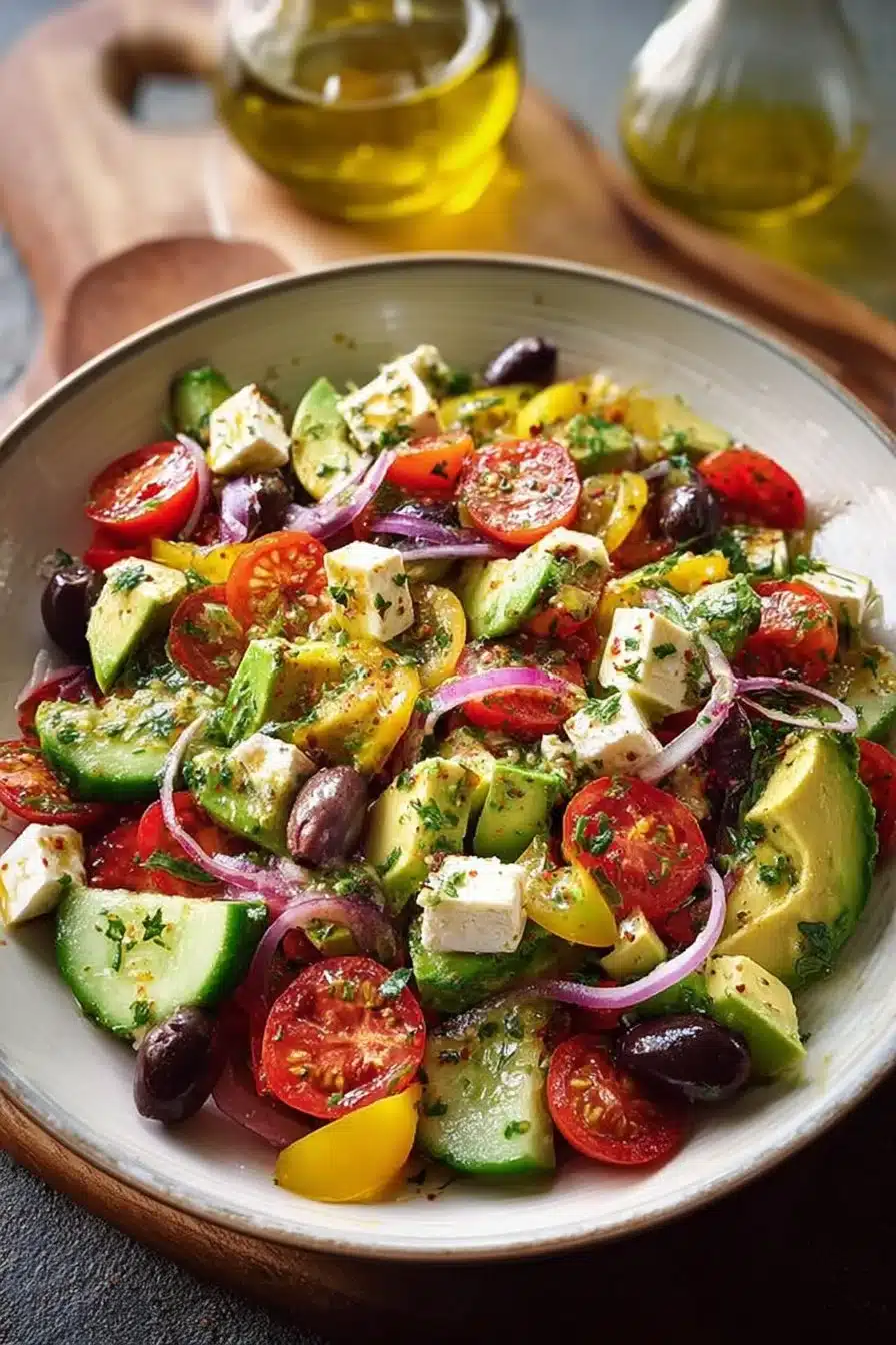 Salade Méditerranéenne à l'Avocat Épicée