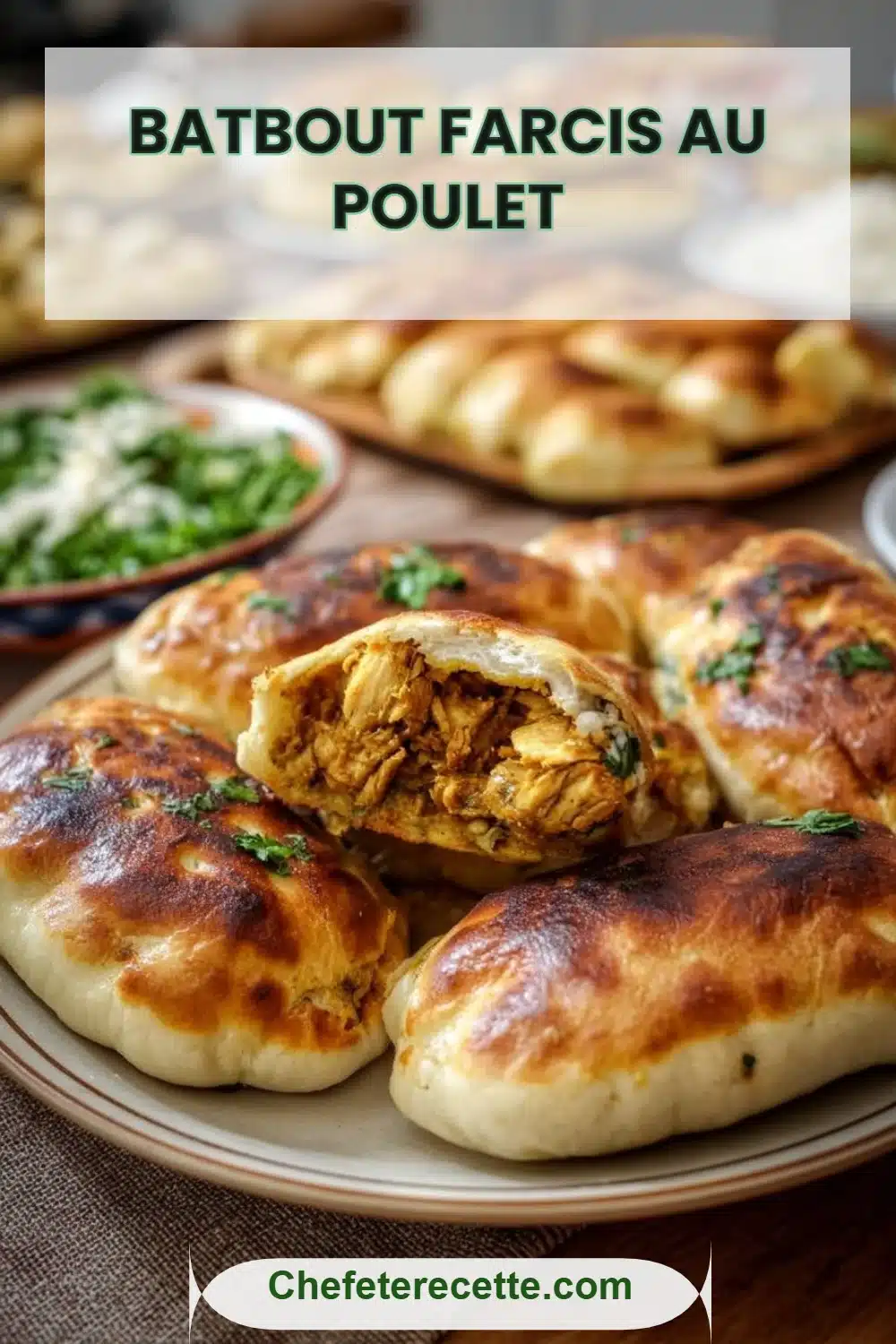 Batbout Farcis au Poulet