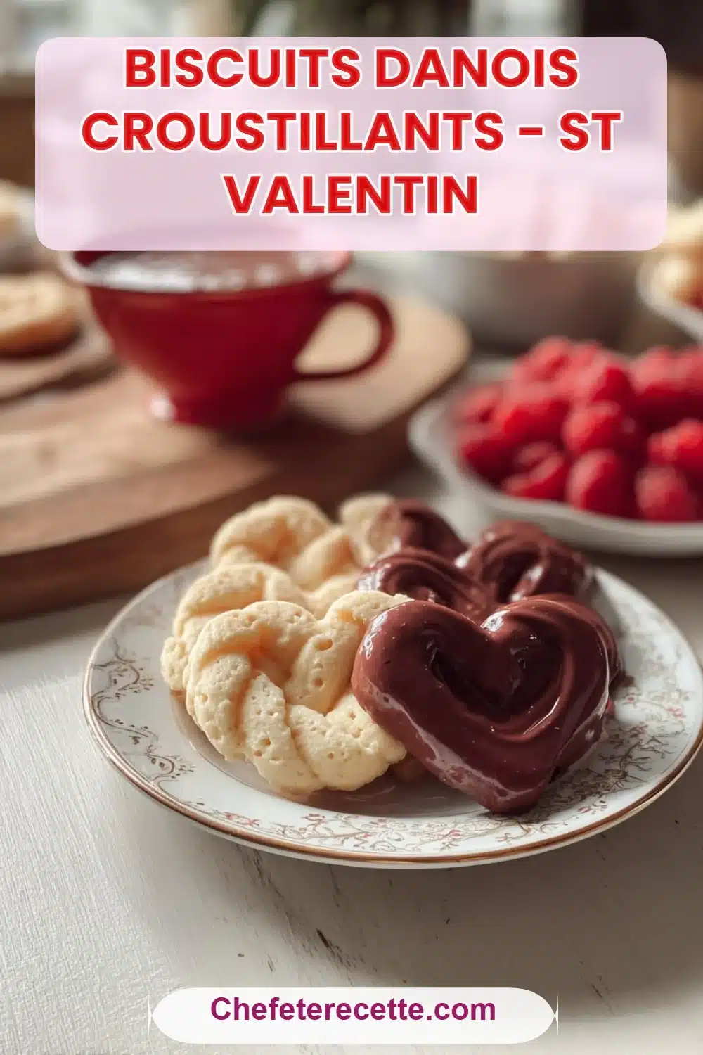 Biscuits danois croustillants - St Valentin