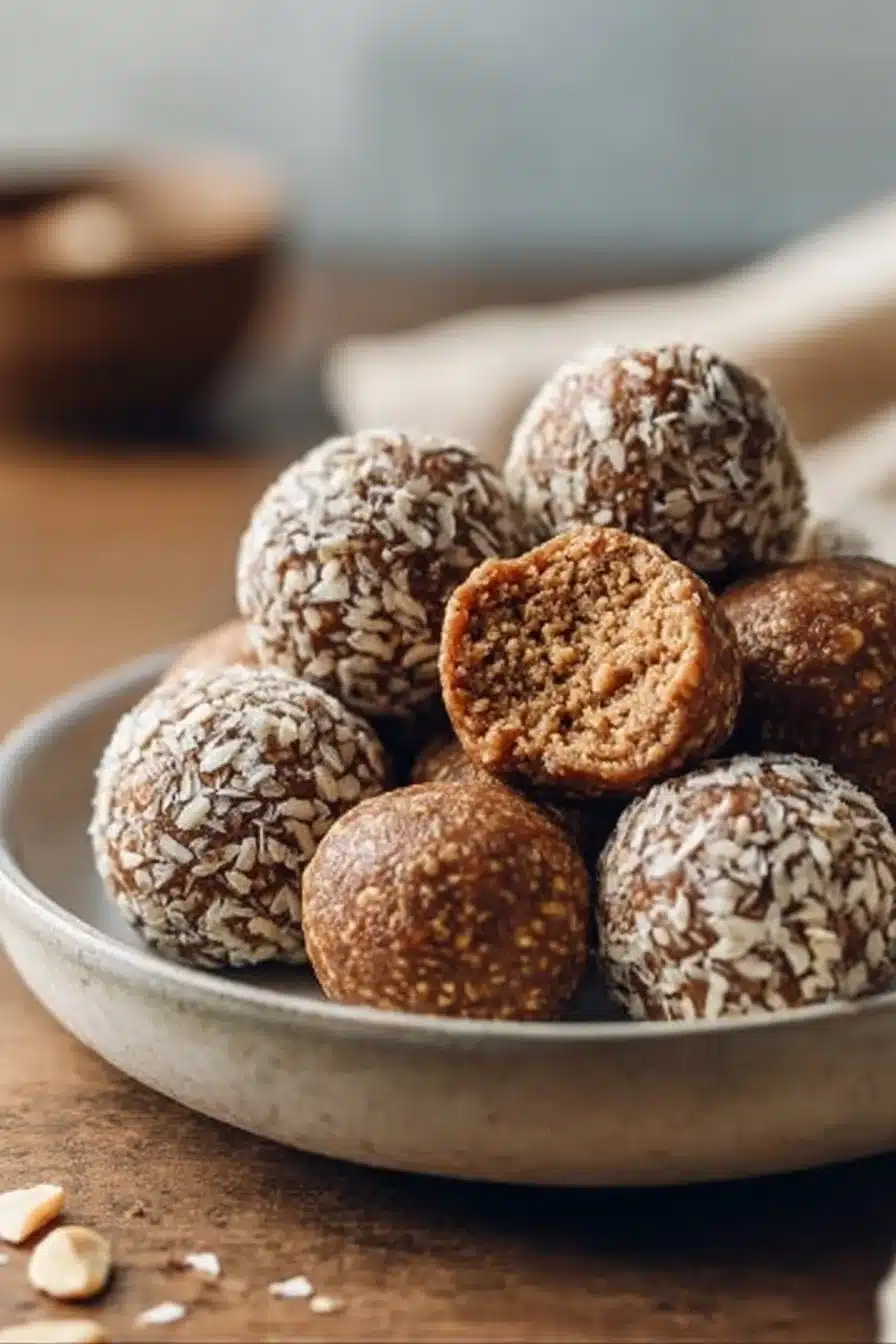 Boules de bonheur au beurre de cacahuète