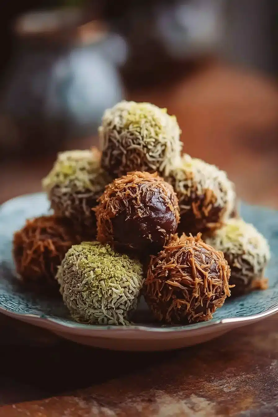 Boulettes de chocolat de Dubaï, une délicieuse gourmandise sucrée.
