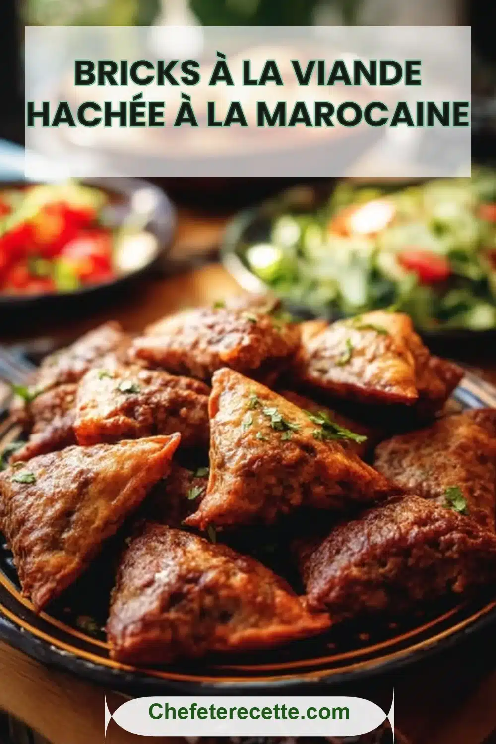 Bricks à la viande hachée à la marocaine