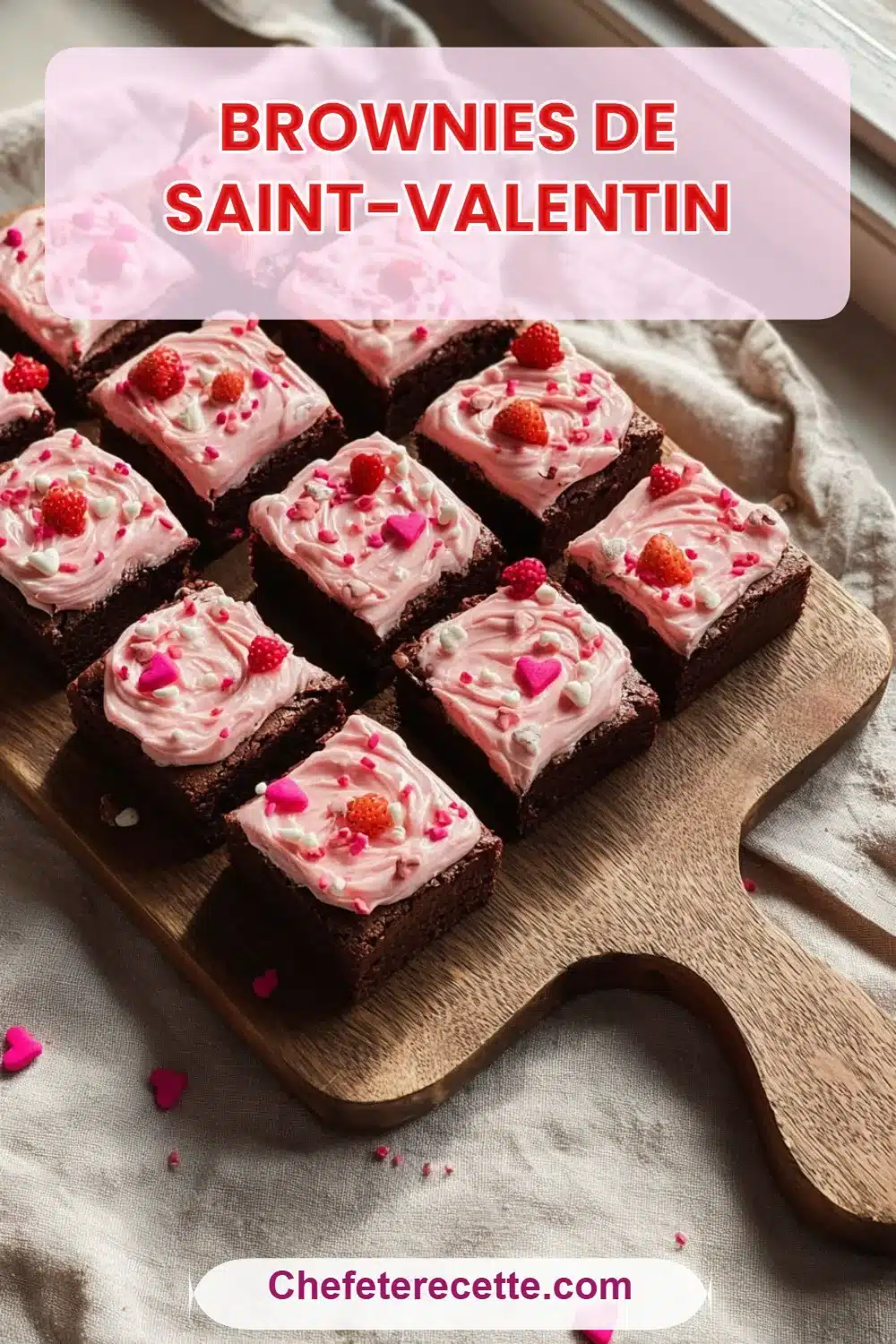 Brownies de Saint-Valentin