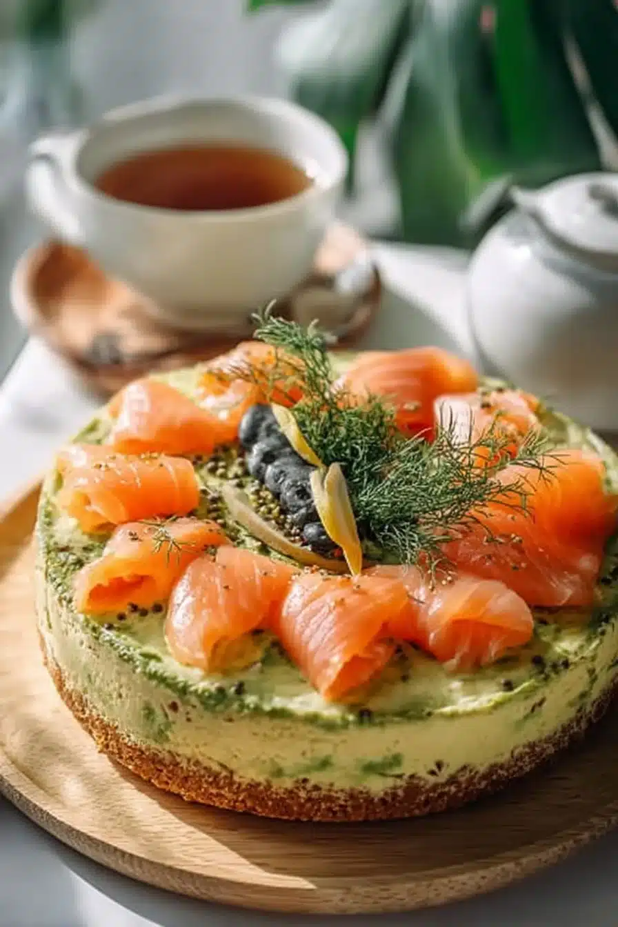 Cheesecake salé avocat et saumon, un plat savoureux et original