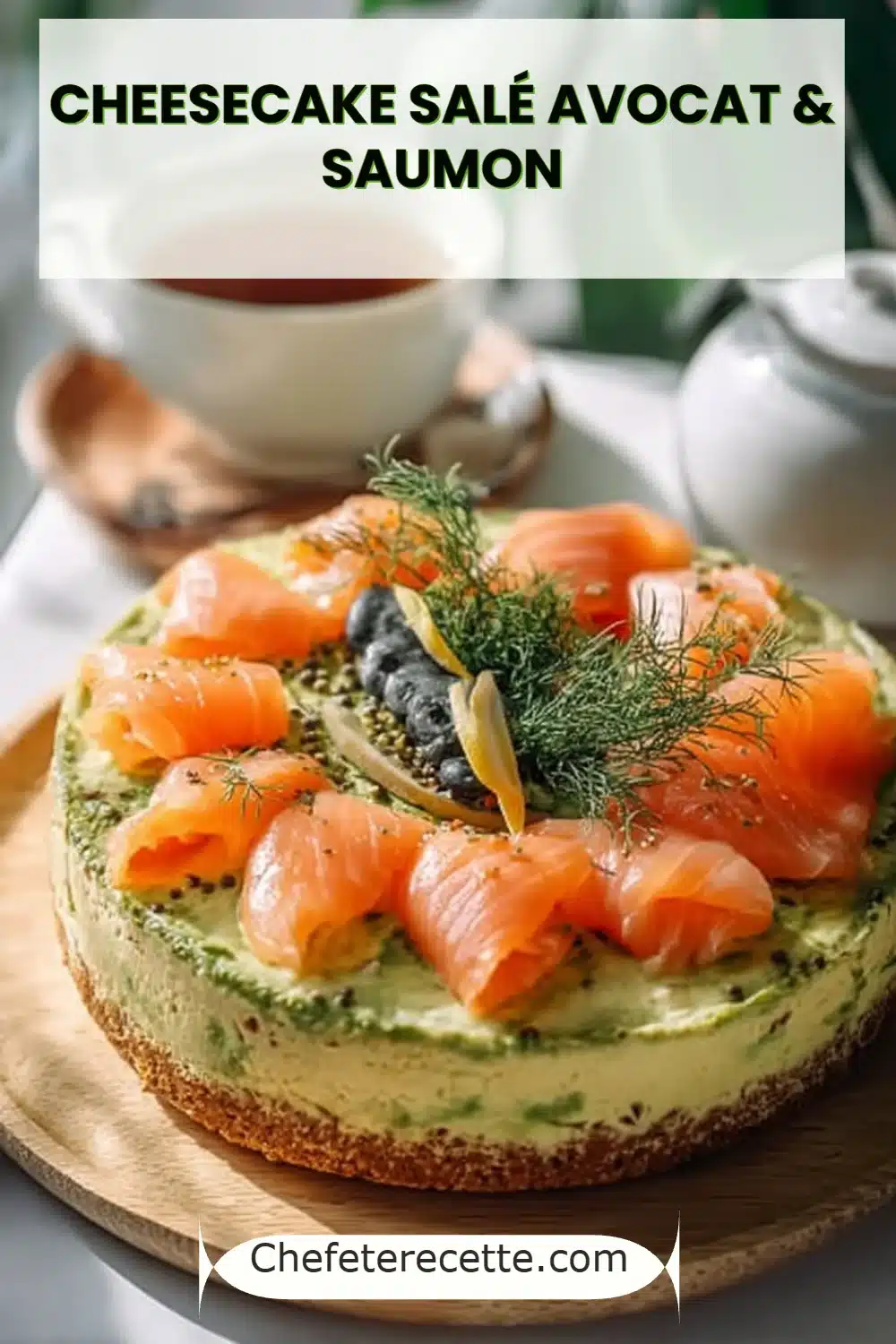 Cheesecake Salé Avocat & Saumon