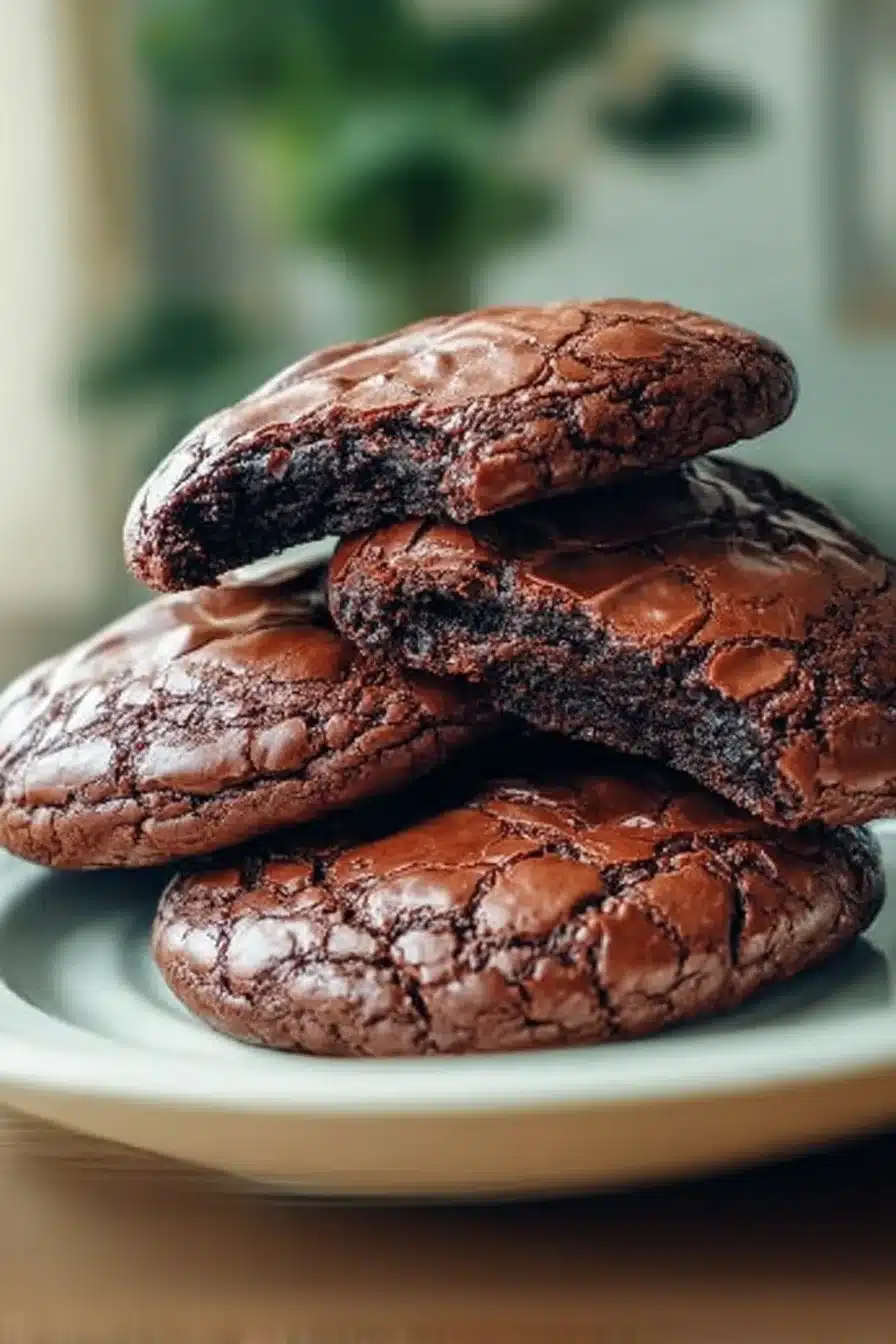 Cookies Brownie cuits à l'Air Fryer, croustillants à l'extérieur et fondants à l'intérieur
