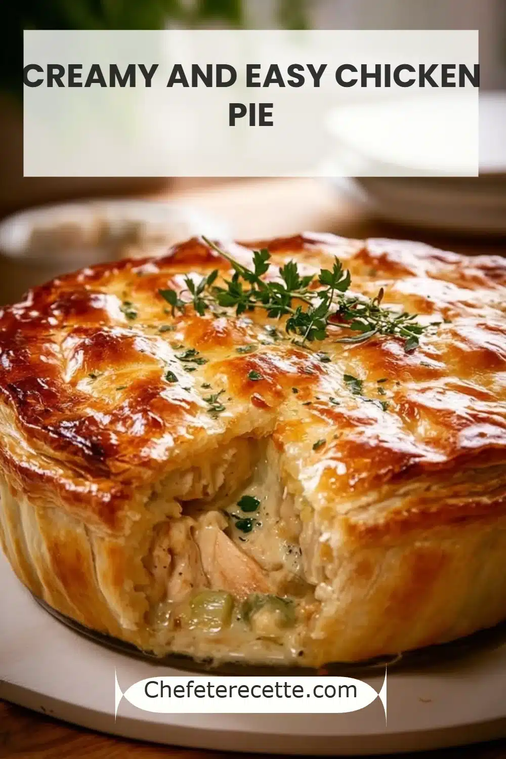 Creamy and Easy Chicken Pie