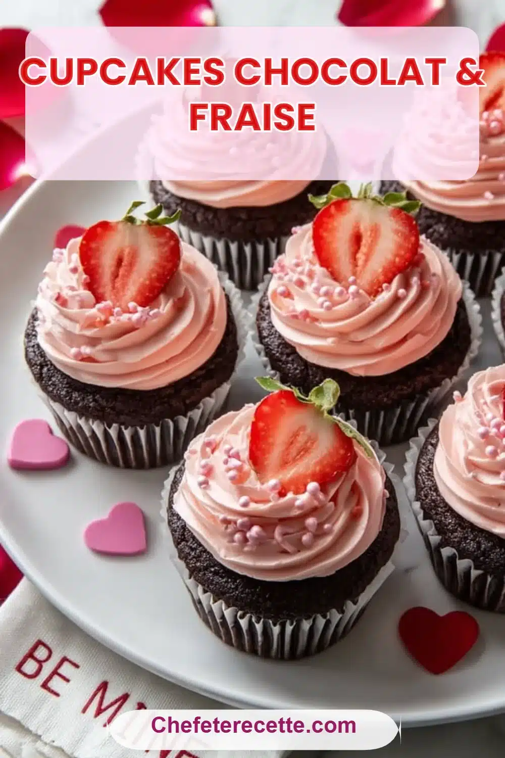 Cupcakes Chocolat & Fraise