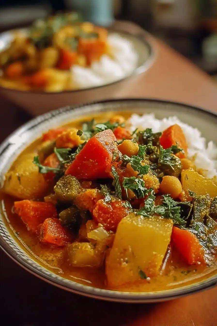 Bol de Curry de Légumes riche en saveurs et en couleurs