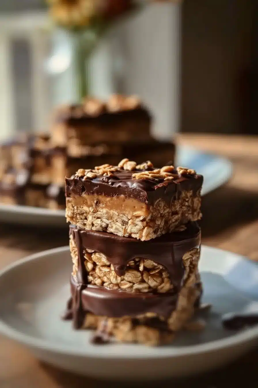 Encas Sain Avoine, Beurre de Cacahuètes et Chocolat Irrésistible