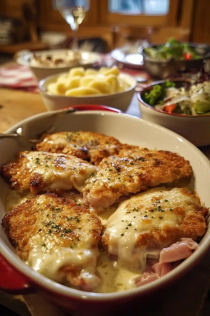 Escalope Savoyarde Fondante servie avec une garniture savoureuse