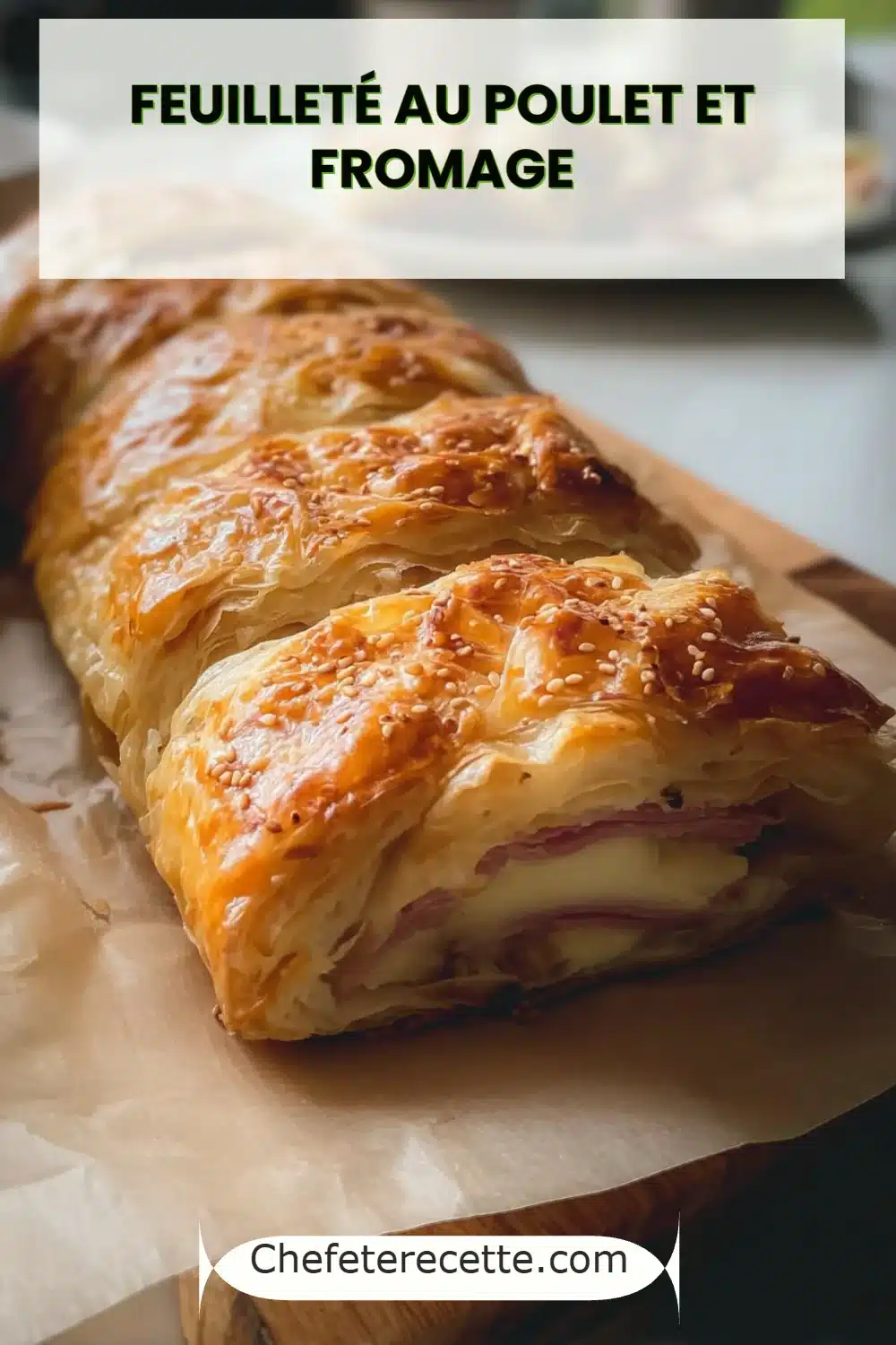 Feuilleté au Poulet et Fromage