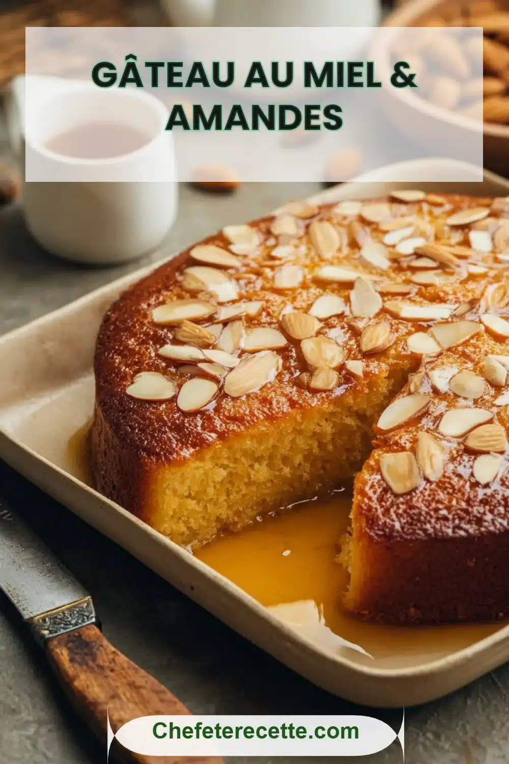 Gâteau au miel & amandes