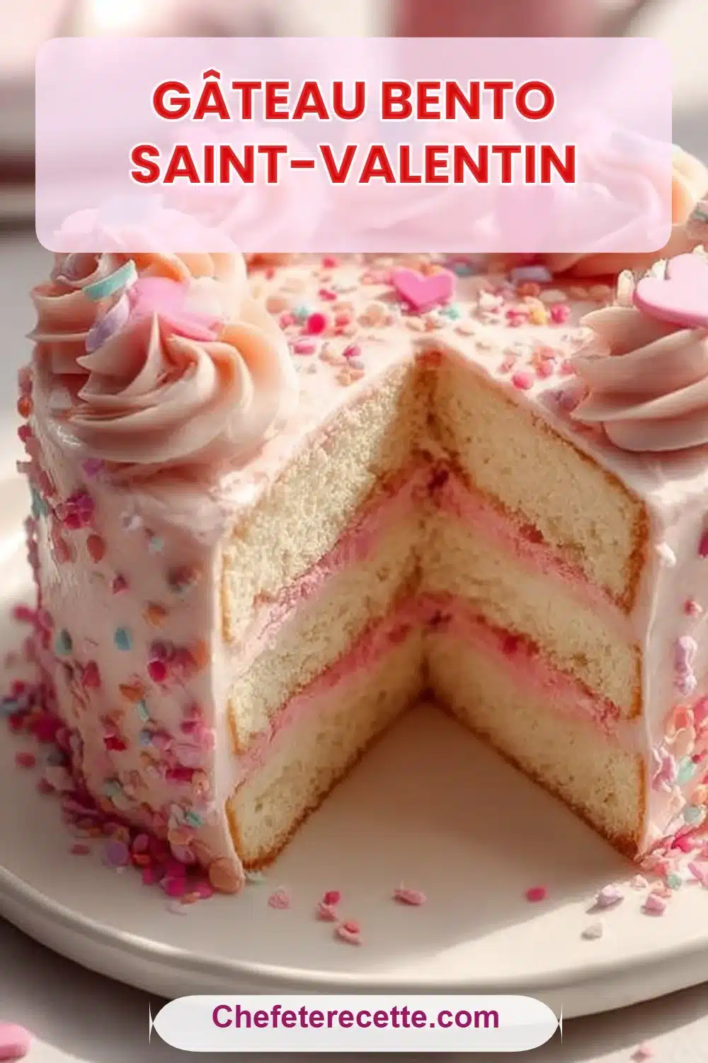 Gâteau Bento Saint-Valentin