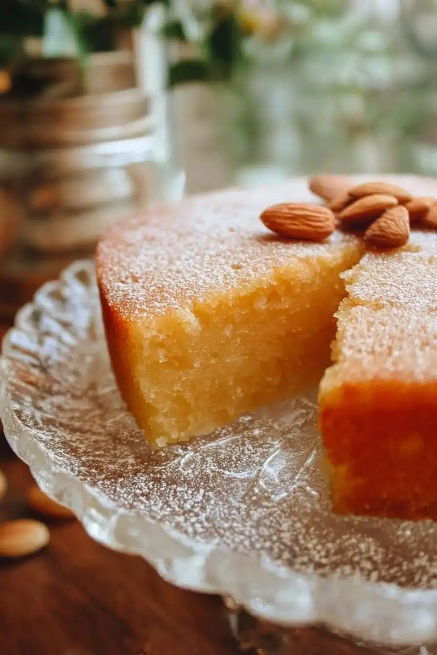 Kalb el louz fondant au yaourt, dessert algérien traditionnel et savoureux.