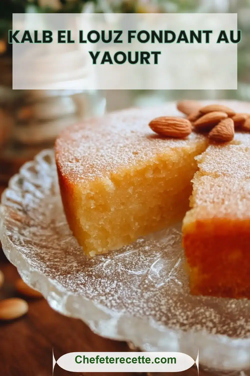 Kalb el louz fondant au yaourt