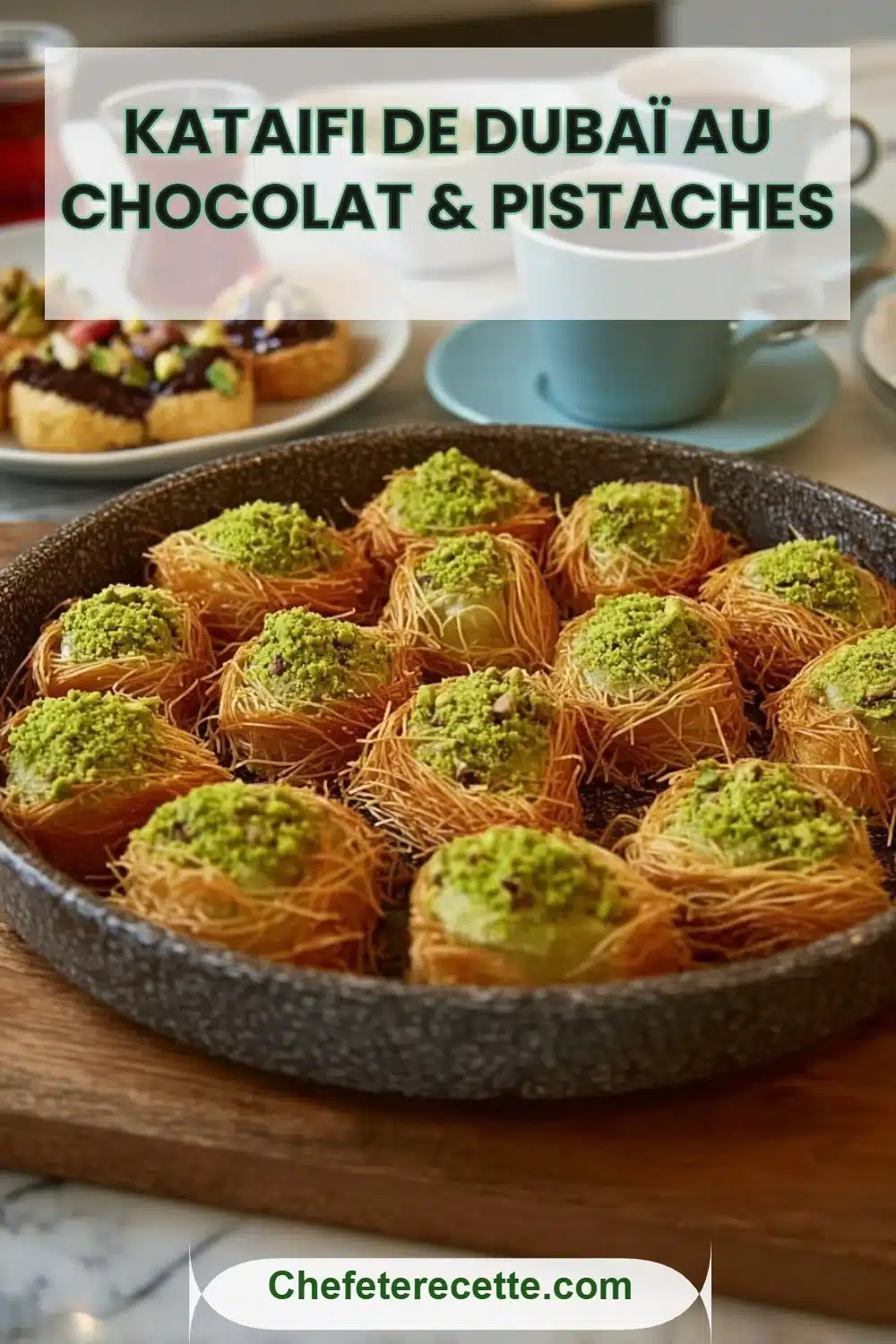 Kataifi de Dubaï au Chocolat & Pistaches