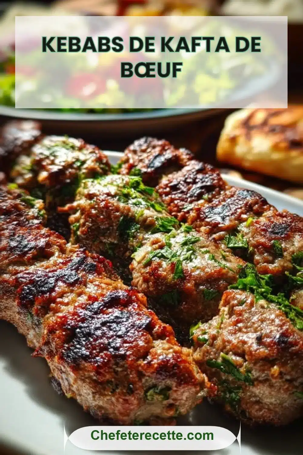 Kebabs de Kafta de Bœuf
