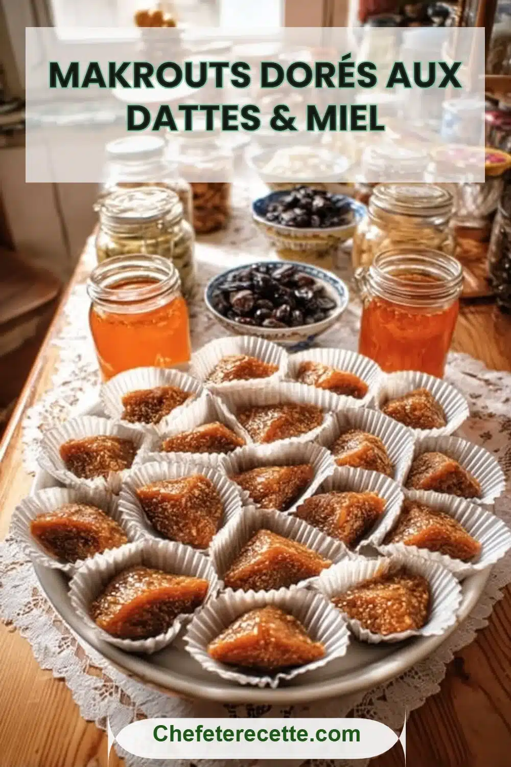 Makrouts dorés aux dattes & miel