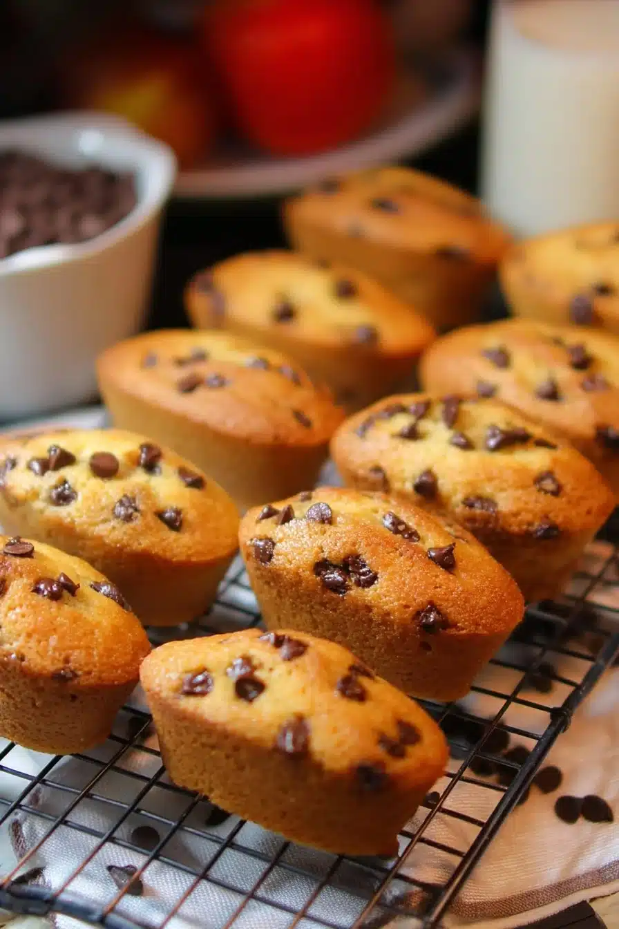 Mini-cakes with chocolate chips