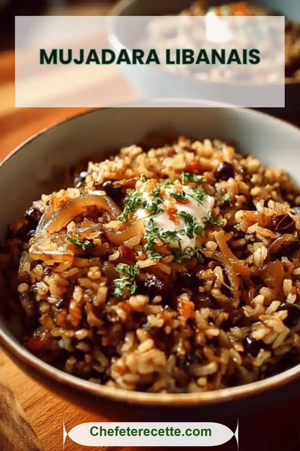Mujadara libanais