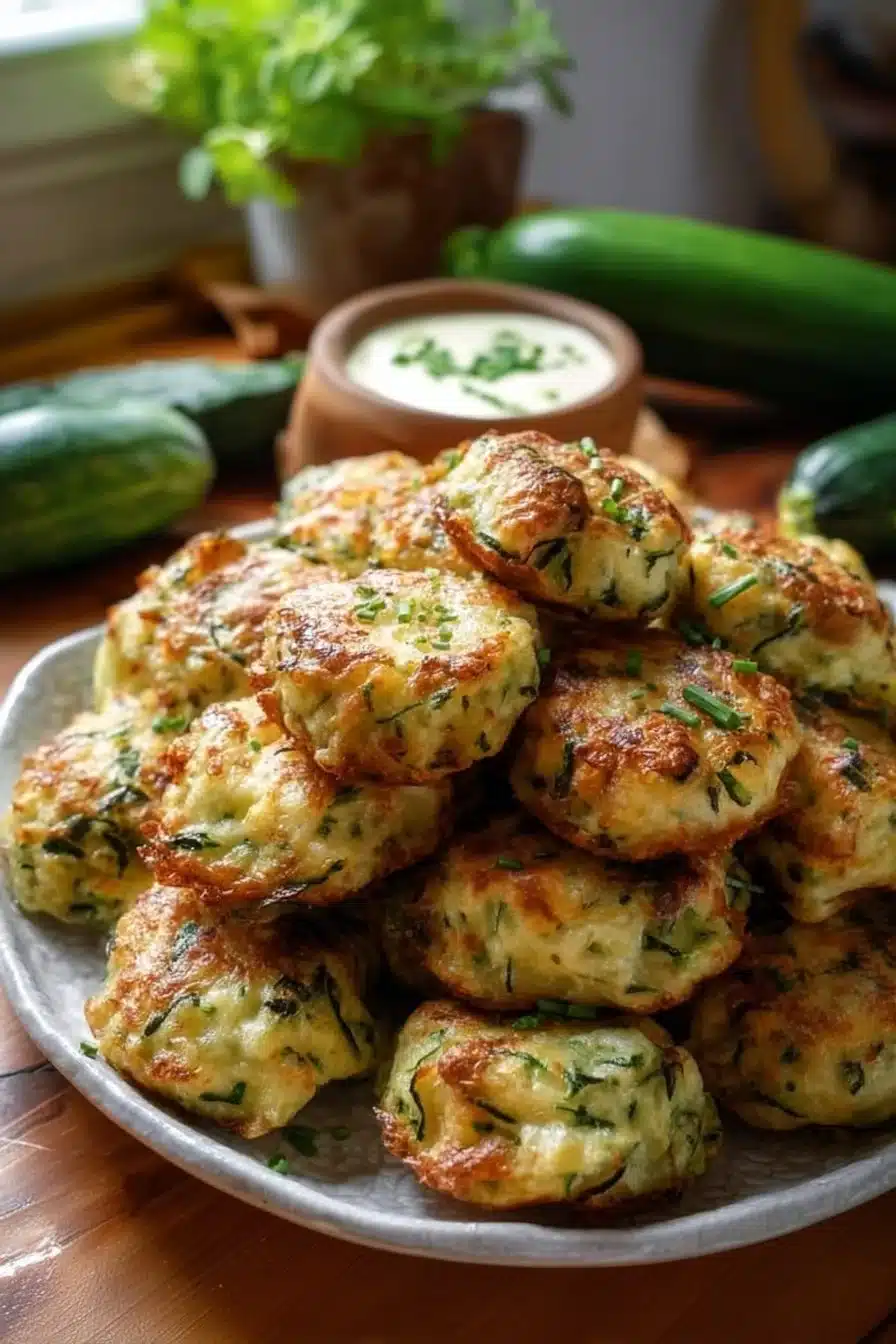 Nuages de Courgette Salés garnis de fromage et d'herbes fraîches