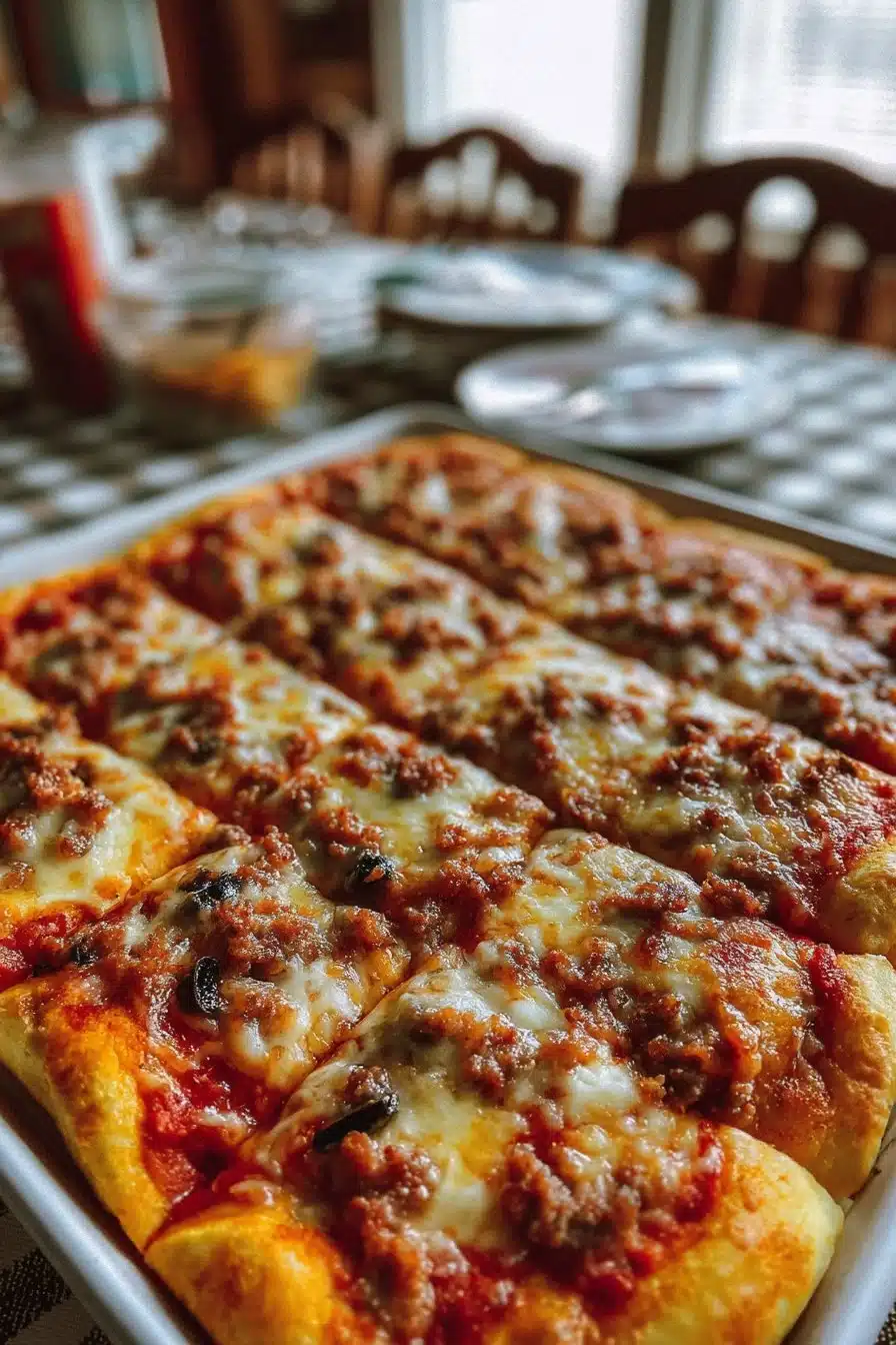 Pizza de Cafétéria Fait Maison