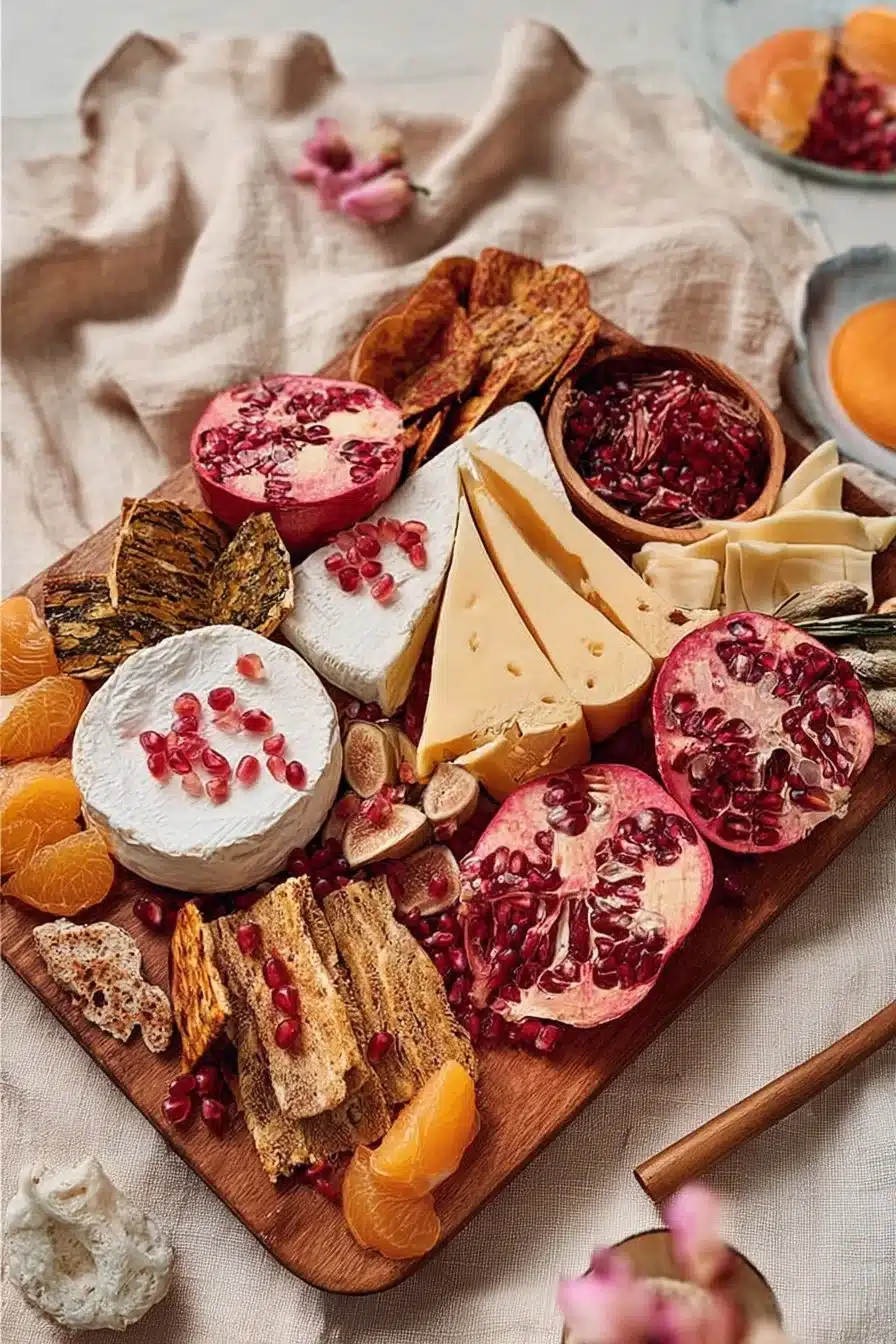 Planche apéro-dînatoire au Caprice des Dieux avec fromages et accompagnements.