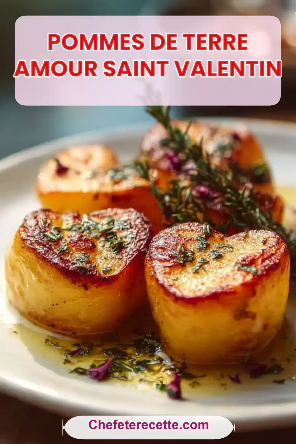 Pommes de terre amour Saint Valentin