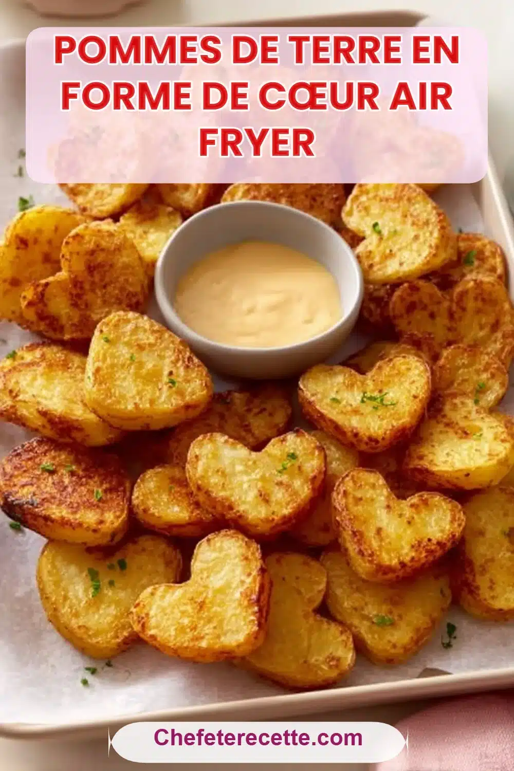 Pommes de Terre en Forme de Cœur Air fryer