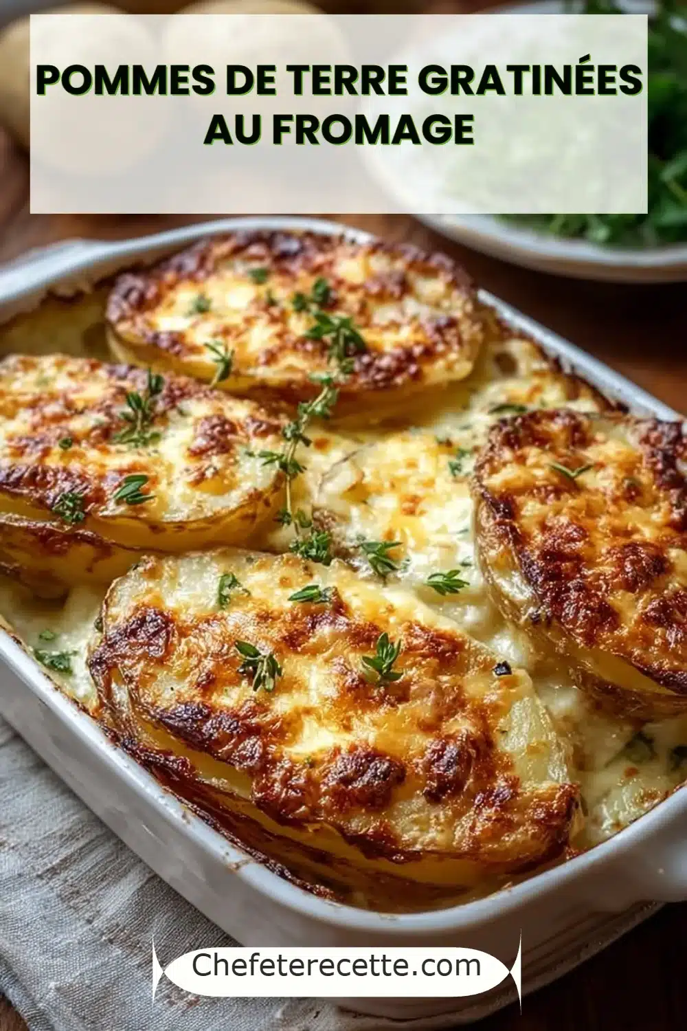 Pommes de Terre Gratinées au Fromage