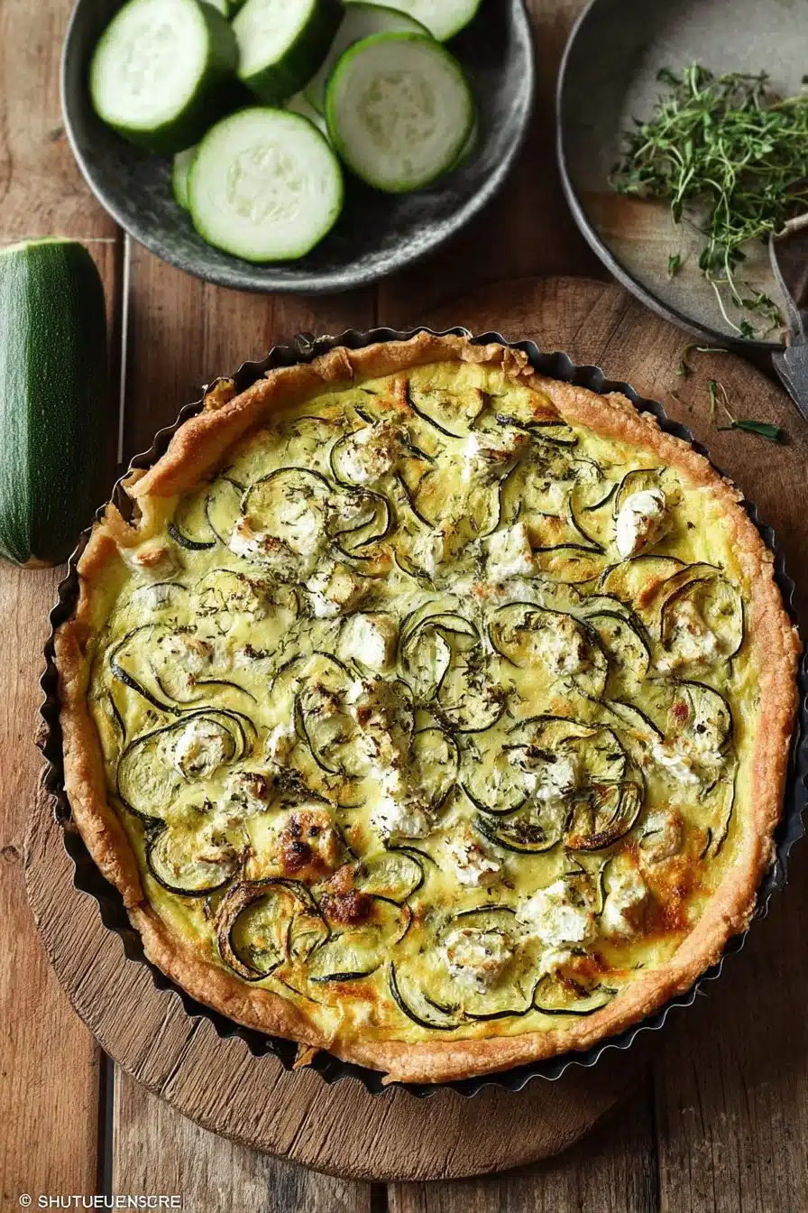 Quiche Courgette Chèvre
