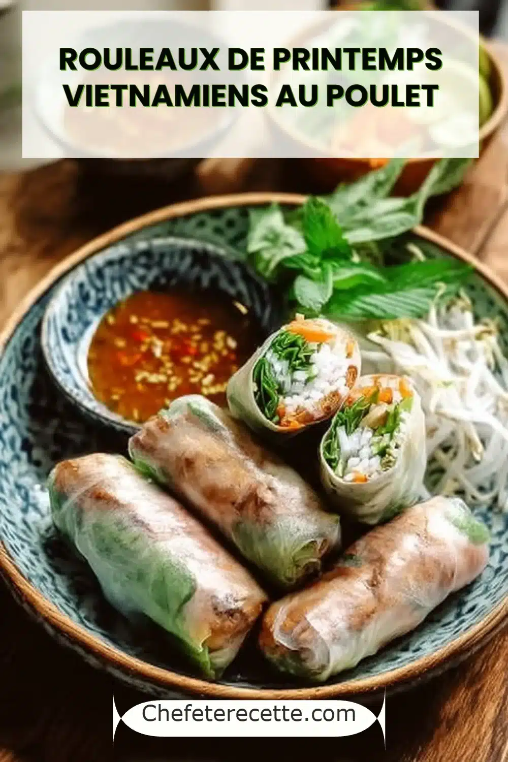 Rouleaux de printemps vietnamiens au poulet