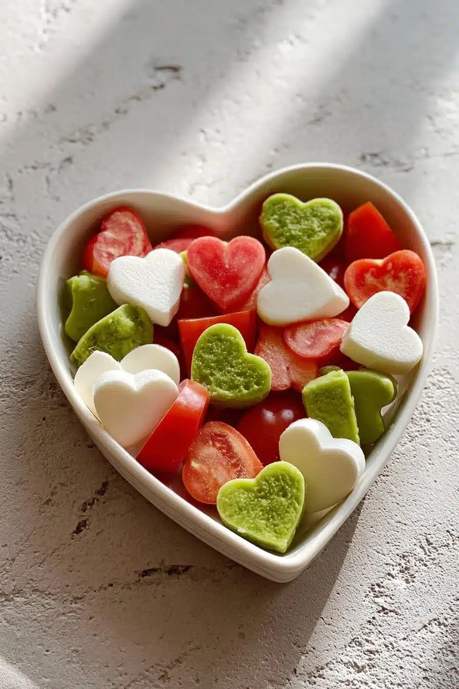 Salade Caprese à l'avocat avec tomates, mozzarella et basilic frais